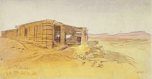 Amada, 7: 10 am, 12 February 1867, 1867 (pen and brown ink with w  /  c over graphite)