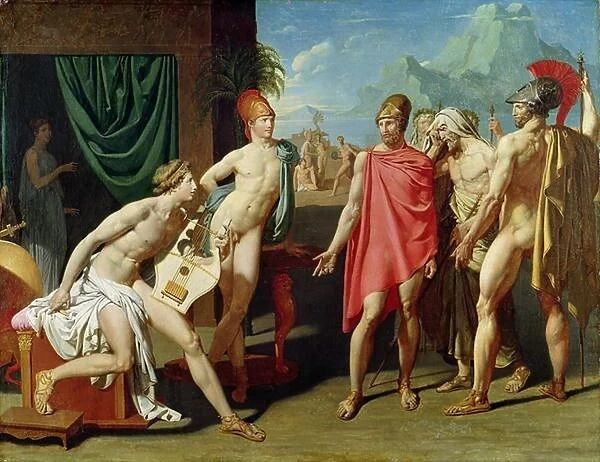 Ambassadors Sent by Agamemnon to Urge Achilles to Fight, 1801 (oil on canvas)