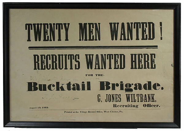 American Civil War , Recruiting broadside