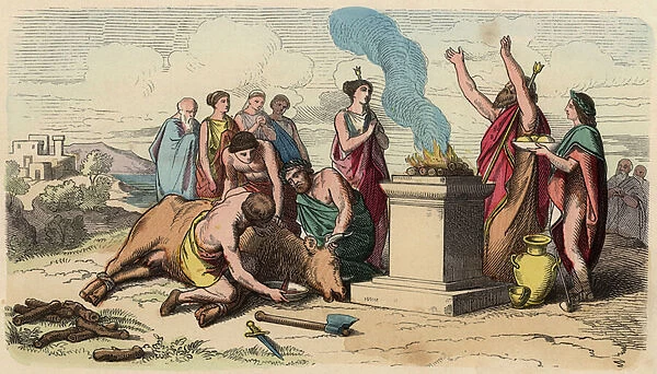 Ancient Greece : Ritual Bull Sacrifice - Greece at the time of the kings
