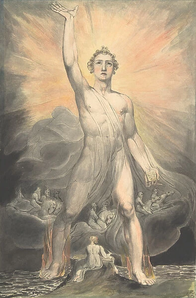 The Angel of Revelation, c. 1805 (w  /  c, pen & ink over graphite)