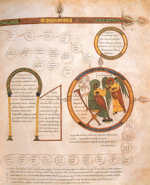 The Annunciation to Mary and the Genealogy of Jesus, from the Visigothic-Mozarabic Bible