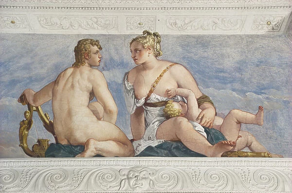 Apollo and Venus, from the Sala di Bacco, c. 1561 (fresco)