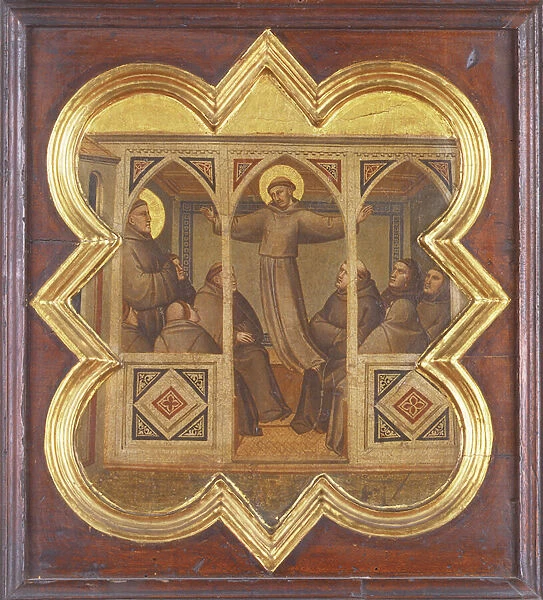 Apparition of St. Francis to his Followers (tempera on panel)