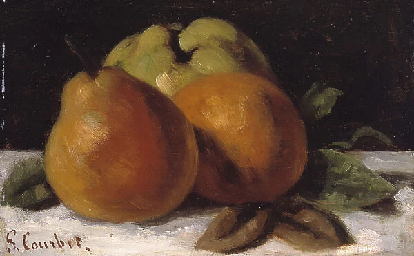Apple, Pear and Orange, c. 1871-72 (oil on panel)