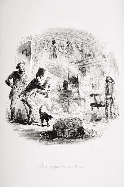 The appointed time, illustration from Bleak House by Charles Dickens (1812-70)