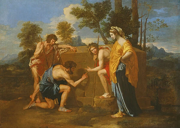 Arcadian Shepherds (oil on canvas)
