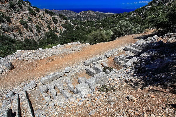Archaeological site of Lato. theatrical aera