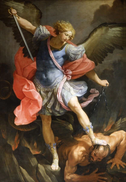Archangel Michael Defeating Satan, c. 1636 (oil on canvas)