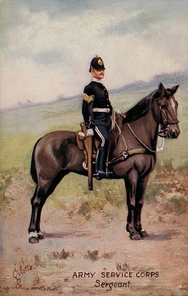 Army Service Corps, Sergeant (colour litho)