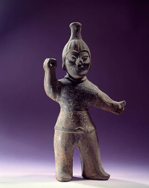 Art coreen: figurine of exorcist. Period of the Three Kingdoms (57 BC-668 AD)