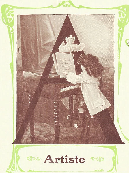 A as Artist, 1908 (photo)