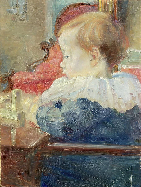 The Artist's Daughter, 1891 (oil on wood)