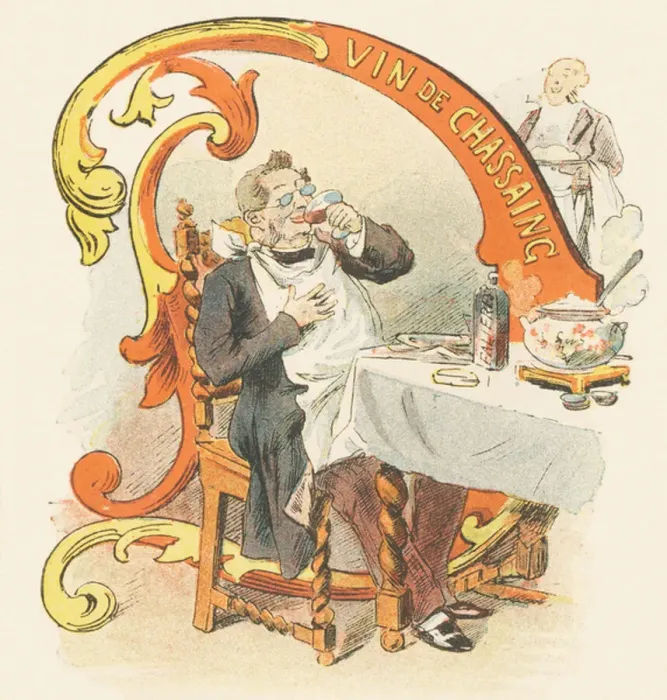 Framed Print : Print of D: Dinner by Devambez (1844-1923) Framed Print : Print of D: Dinner by Devambez (1844-1923)