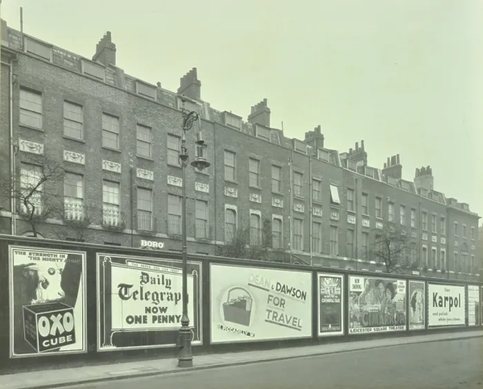Framed Print : Black and white photograph print of Kensington High Street Framed Print : Black and white photograph print of Kensington High Street