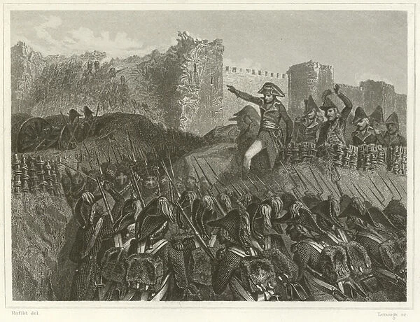 Last assault of Saint-Jean d Acre (engraving)