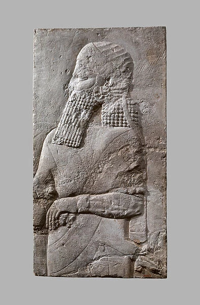 Assyrian Crown-Prince, c. 704-681 B. C. (gypsum plaster)