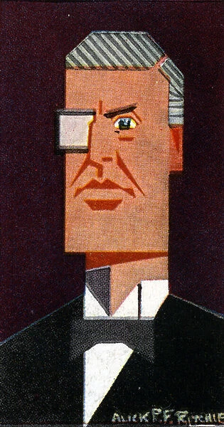 Austen Chamberlain, 1926 (colour litho)