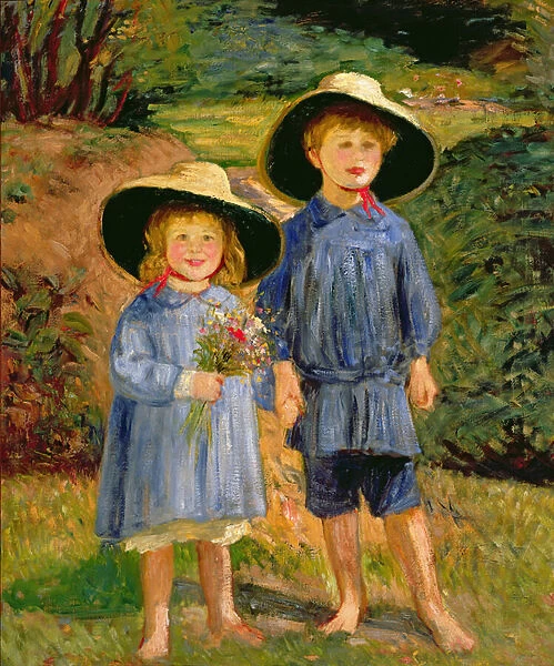 Babes in the Wood (oil on canvas)