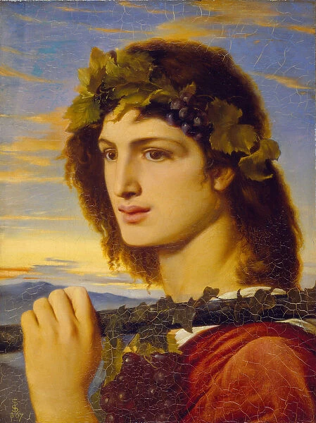 Bacchus, 1867 (oil on paper laid down on canvas)
