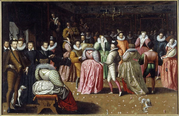 Bal at the court of King Henry III and Queen Catherine de Medicis (Caterina de Medici