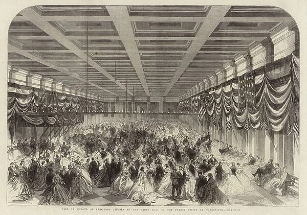 Ball in Honour of President Lincoln (engraving)