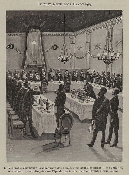 Banquet in a Symbolic Lodge (engraving)