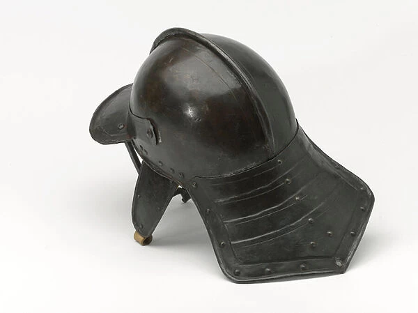 Three bar lobster tailed pot helmet, c. 1640 (helmet, pot, three-barred)