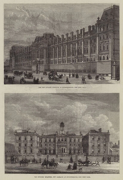 Barracks at Knightsbridge (engraving)