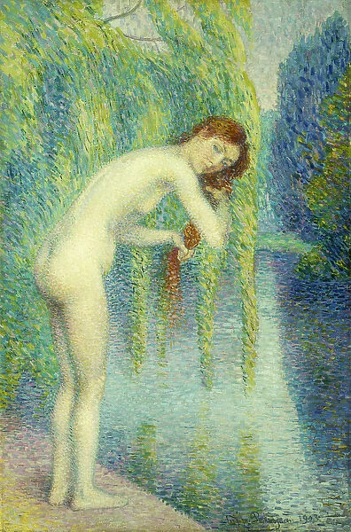 Bather Washing her Hair; Baigneuse Se Lave les Cheveux, 1903 (oil on canvas)