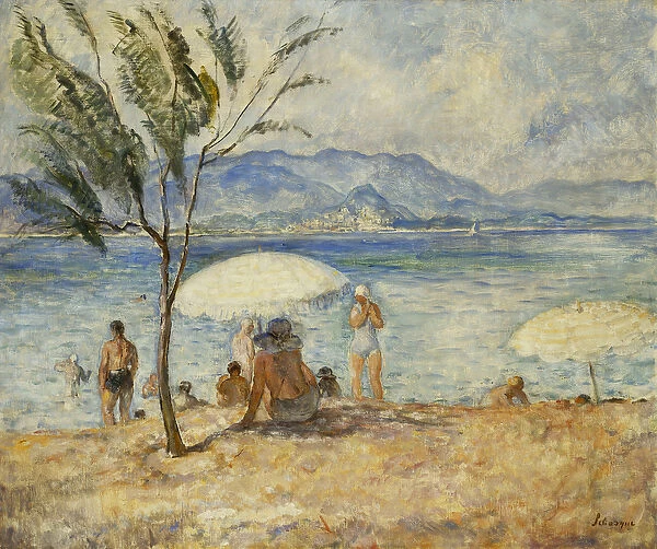 Bathers; Baigneuses, (oil on canvas)