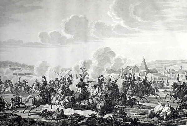 Battle of Saalfeld, the death of Prince Louis of Prussia, October, 1806
