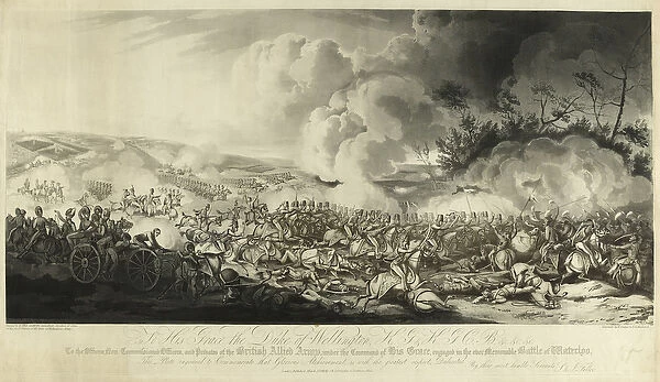 The Battle of Waterloo, 1815, 1816 (aquatint)