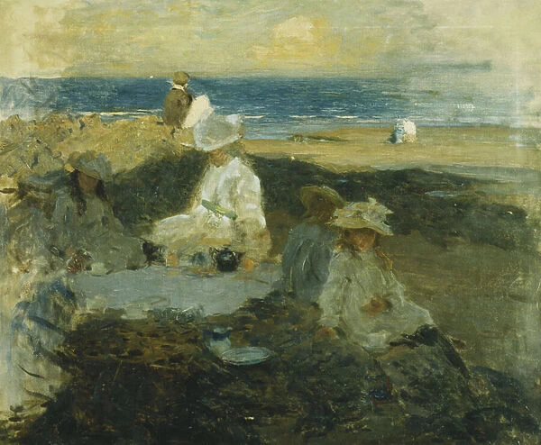 On the Beach, c. 1903 (oil on canvas)
