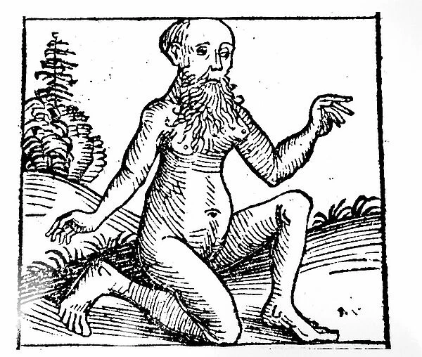 A beared man with breasts
