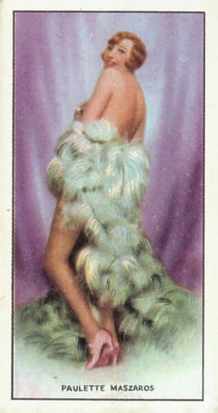 Beauties of To-Day, 1940: Paulette Maszaros (colour photo)