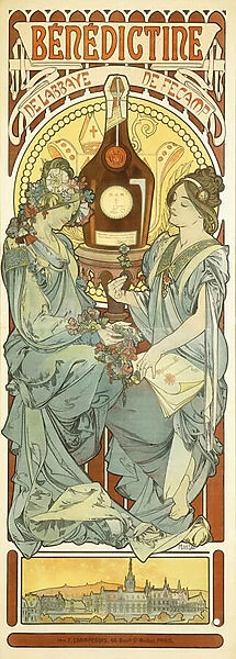 Benedictine, 1898 (lithograph in colours)