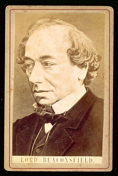 Benjamin Disraeli, Lord Beaconsfield, portrait (b  /  w photo)