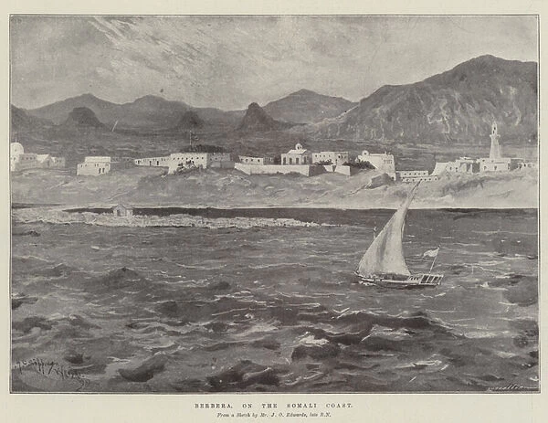 Berbera, on the Somali Coast (litho)