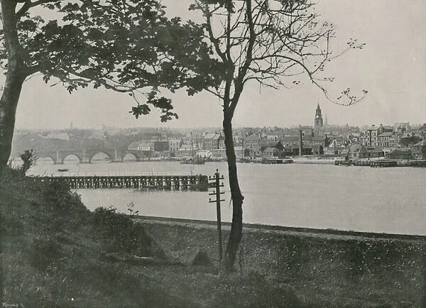 Berwick, from Spittal, showing Berwick Bridge (b  /  w photo)