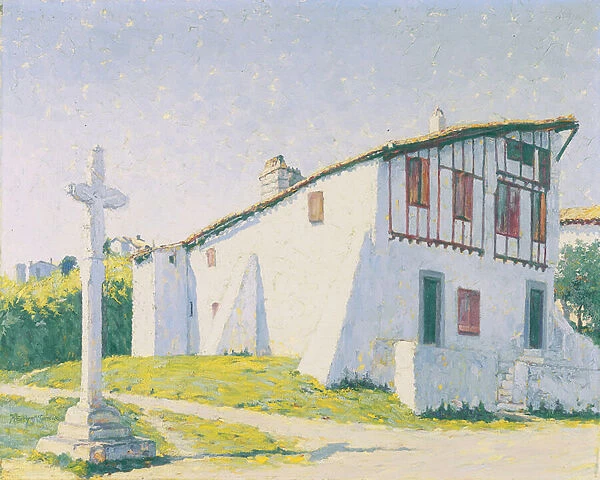 Bisque House, St. Jean de Luz, France (oil on canvas)