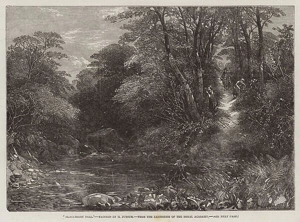 'Blackberry Dell, 'from the Exhibition of the Royal Academy (engraving)
