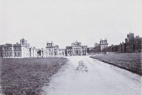 Blenheim Palace, North Front (b  /  w photo)