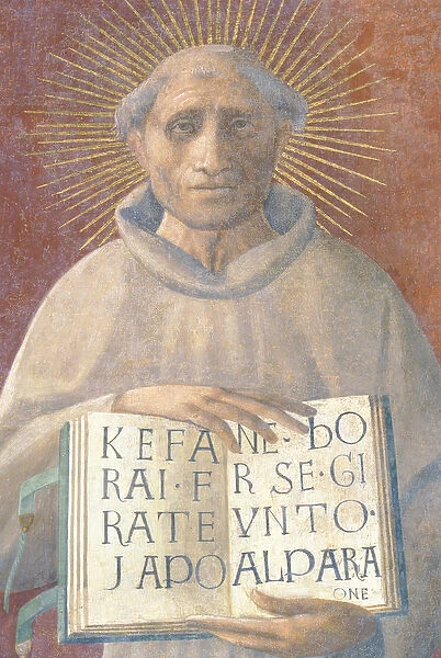 The Blessed Jacopone da Todi (c. 1230-1306) (fresco)