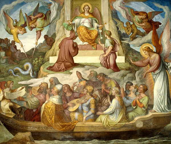 The Boat of the Penitent and the Mountain of Purgatory (fresco)