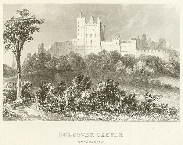 Bolsover Castle, Derbyshire (engraving)