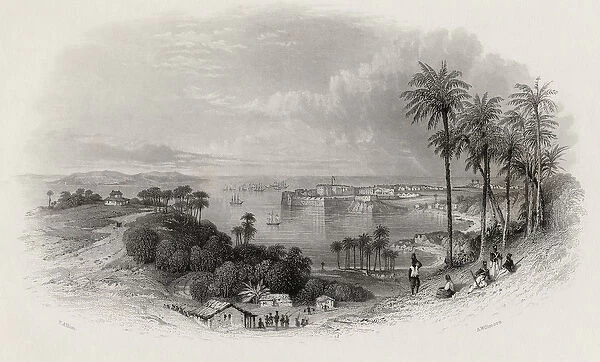 Bombay India, engraved by A. Willmore (1814-88) (engraving)