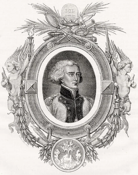 Bon-Adrien Jeannot de Moncey, Duc de Conegliano, engraved by Pannemaker-Ligny after Linard