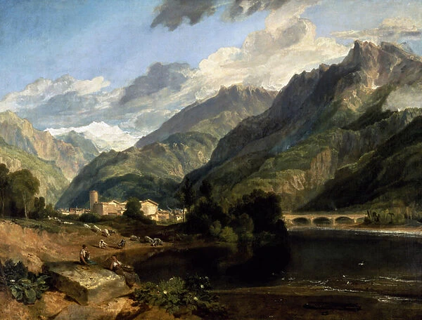 Bonneville, Savoy, 1803 (oil on canvas)