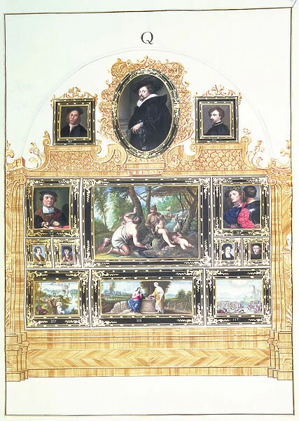 Book I f. Q Painted Inventory of Emperor Charles VIs Collection in the Stallburg